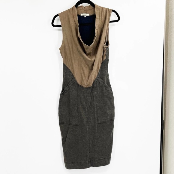 Prairie Underground Dresses & Skirts - Prairie Underground Sleeveless Cowl Neck Sheath Dress Hemp Blend USA